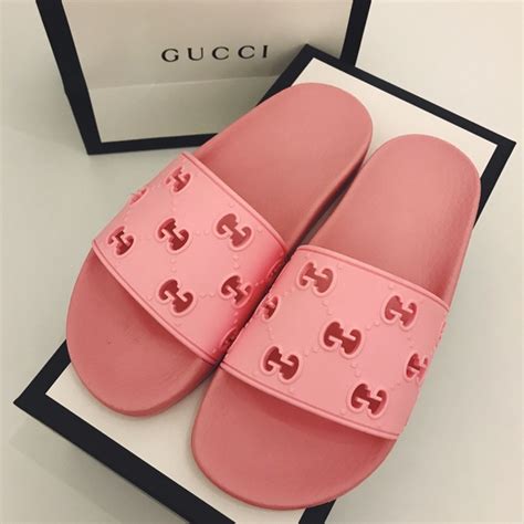 gucci pink fluffy slides|pink Gucci slides nordstrom.